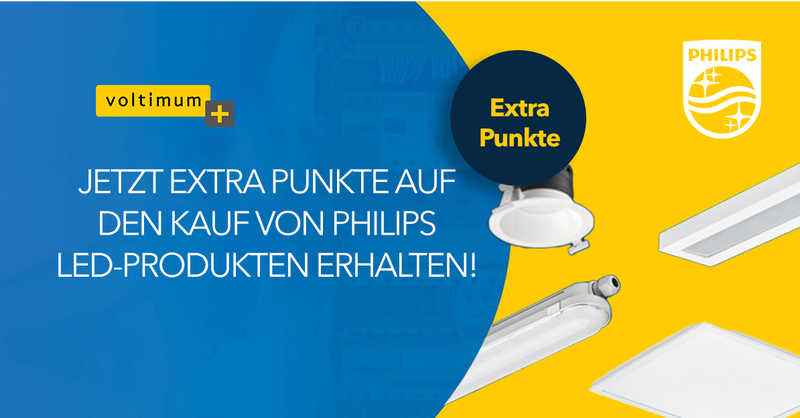 Extra-Punkte auf Philips LED Produkte!