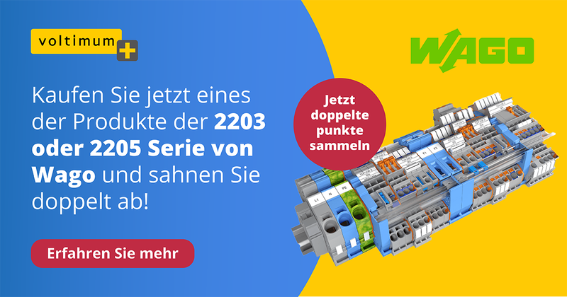 Jetzt doppelt Punkte auf Wago-Produkte sichern!