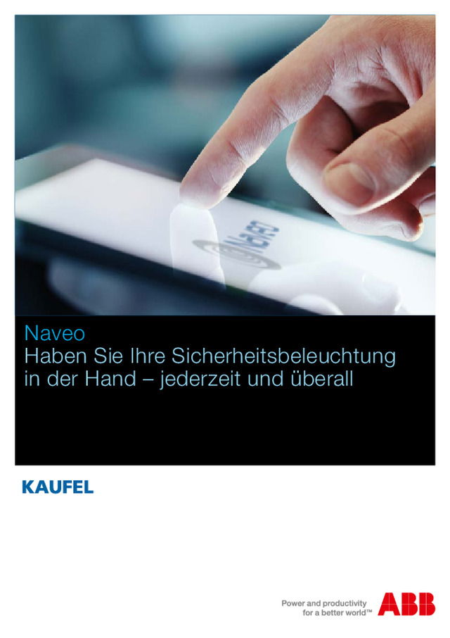 Naveo: Haben Sie Ihre Sicherheitsbeleuchtung in der Hand - jederzeit und überall