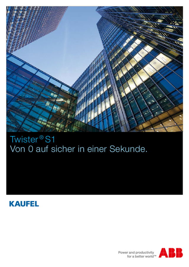 Twister ® S1 - Von 0 auf 100 in einer Sekunde