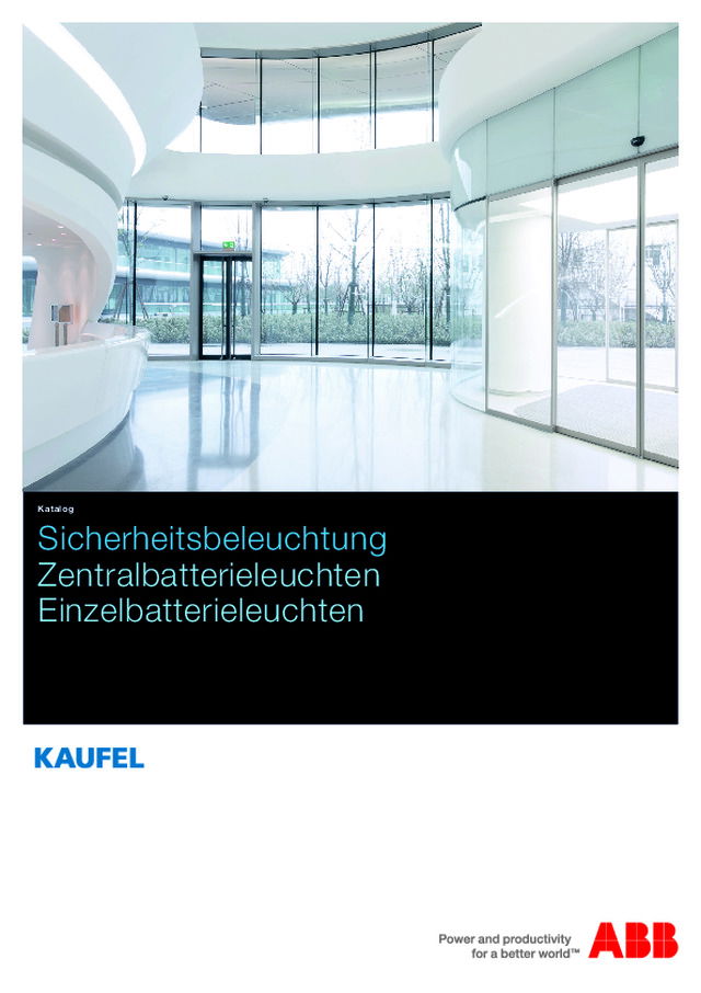 Katalog Sicherheitsbeleuchtung
