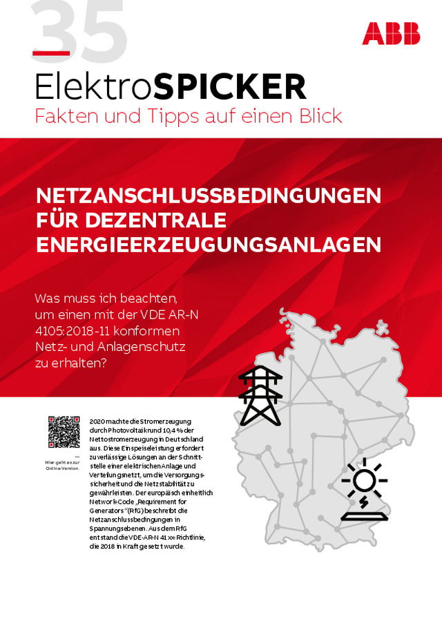 Netzanschlussbedingungen für dezentrale Energieerzeugungsanlagen