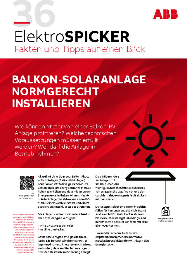 Balkon-Solaranlagen normkonform installieren