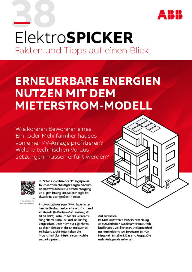 Erneuerbare Energien nutzen mit dem Mieterstrommodell