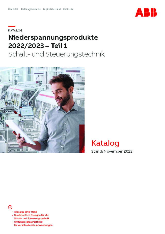 Niederspannungsprodukte 2022/2023 – Teil 1