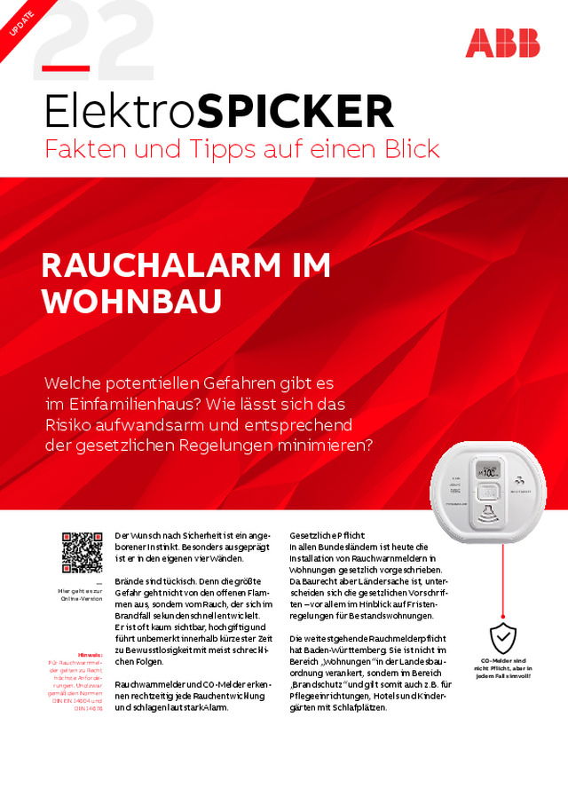 Rauchalarm im Wohnbau