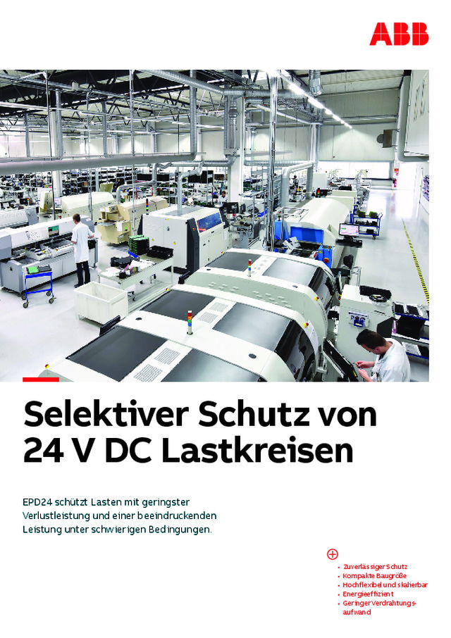 Selektiver Schutz von 24 V DC Lastkreisen
