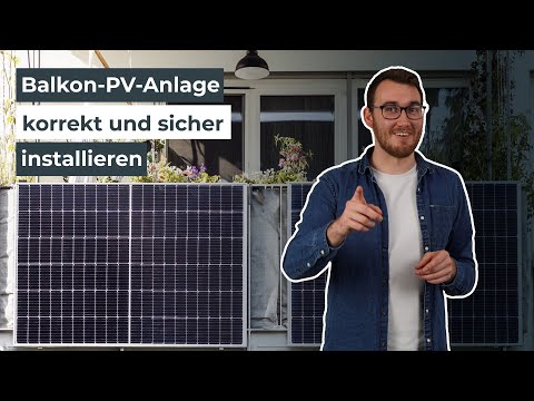 Balkon-PV-Anlagen normgerecht installieren