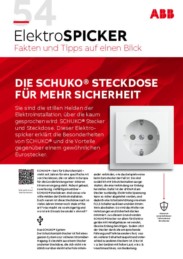 Die SCHUKO® Steckdose für mehr Sicherheit