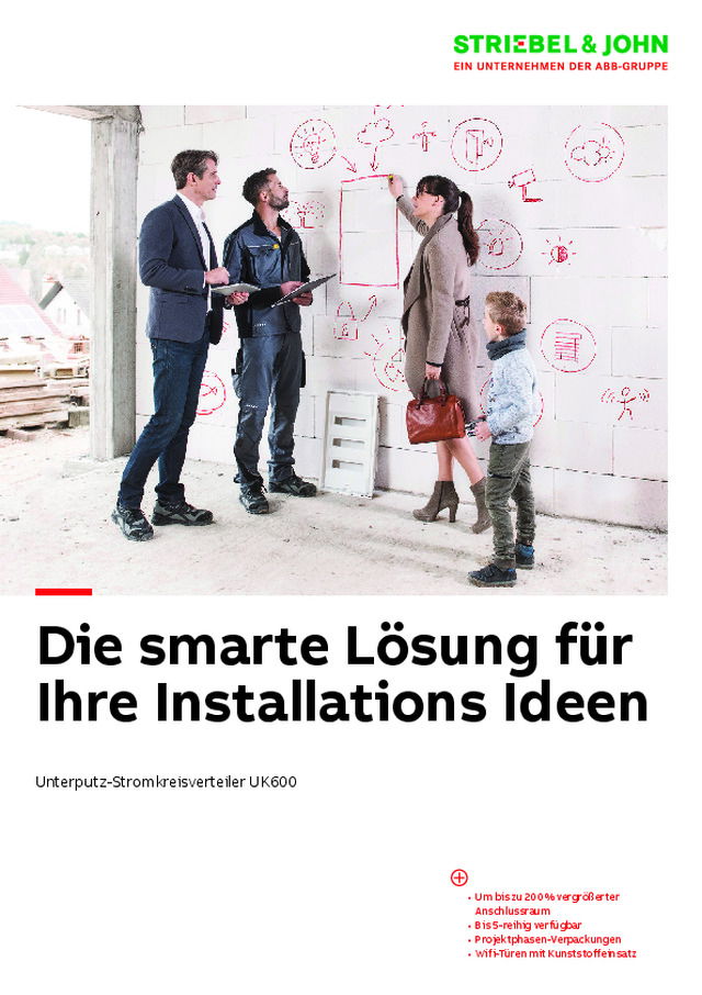 Unterputz-Stromkreisverteiler UK600