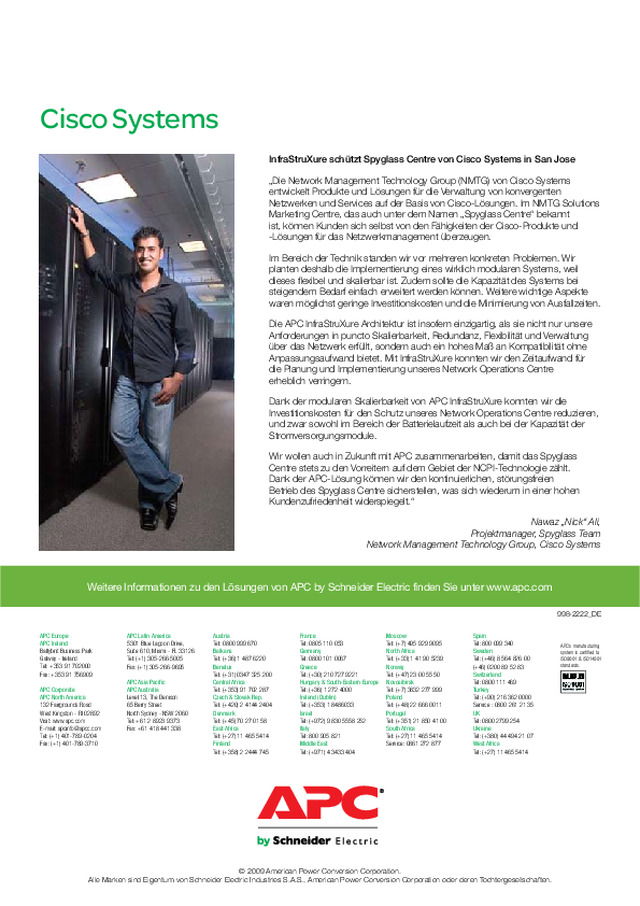 InfraStruXure Broschüre