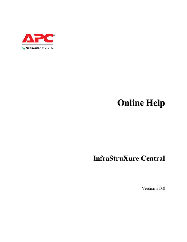 InfraStruXure Central