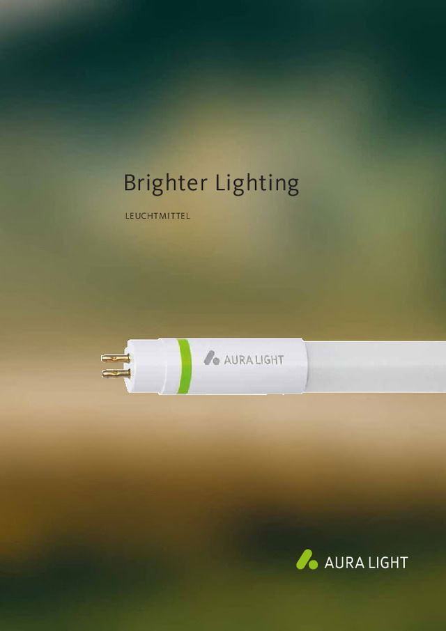 Aura Light Gesamtkatalog LEUCHTMITTEL