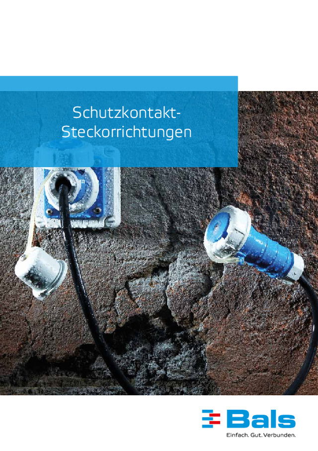Schutzkontakt-Steckvorrichtungen