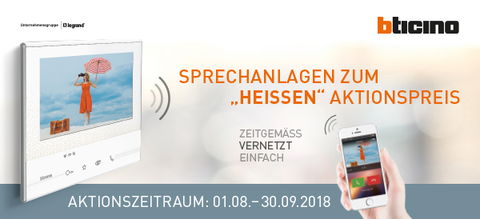 Bis zu 35 % Ersparnis - Bticino Sprechanlagen zum „heißen“ Aktionspreis!