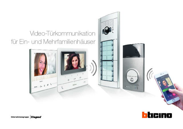 Video-Türkommunikation für Ein- und Mehrfamilienhäuser