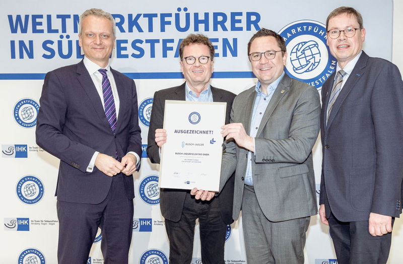 Busch-Jaeger als Weltmarktführer ausgezeichnet