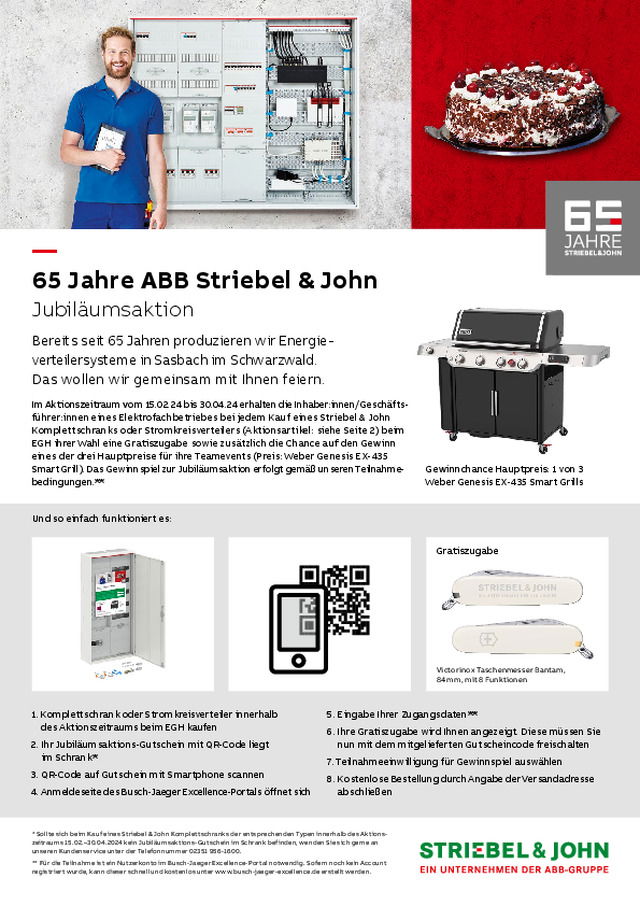 6 5 Jahre ABB Striebel & John Jubiläumsaktion