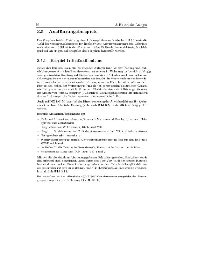 Projektierung von Niederspannungsanlagen - Elektrische Anlagen