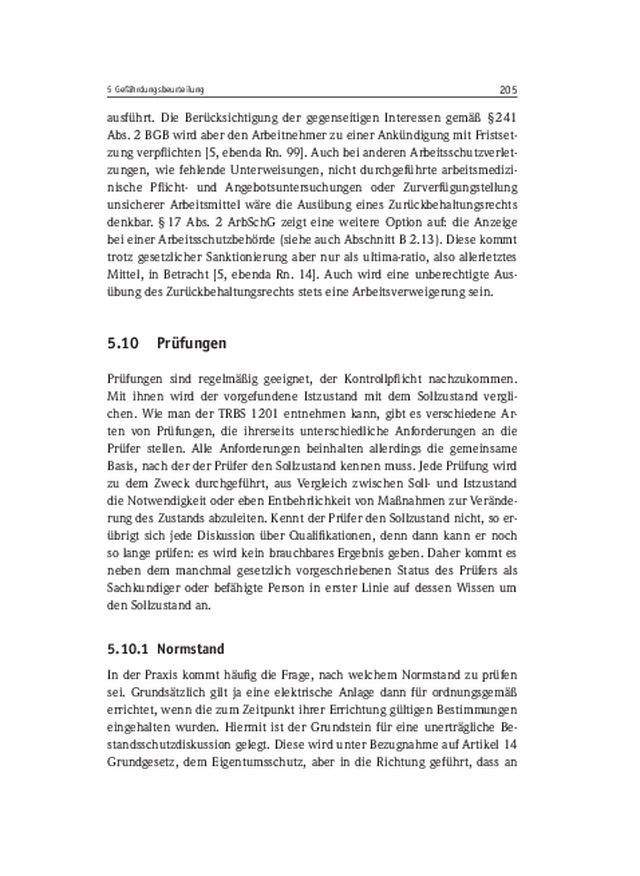 Verantwortung und Haftung - Gefährdungsbeurteilung
