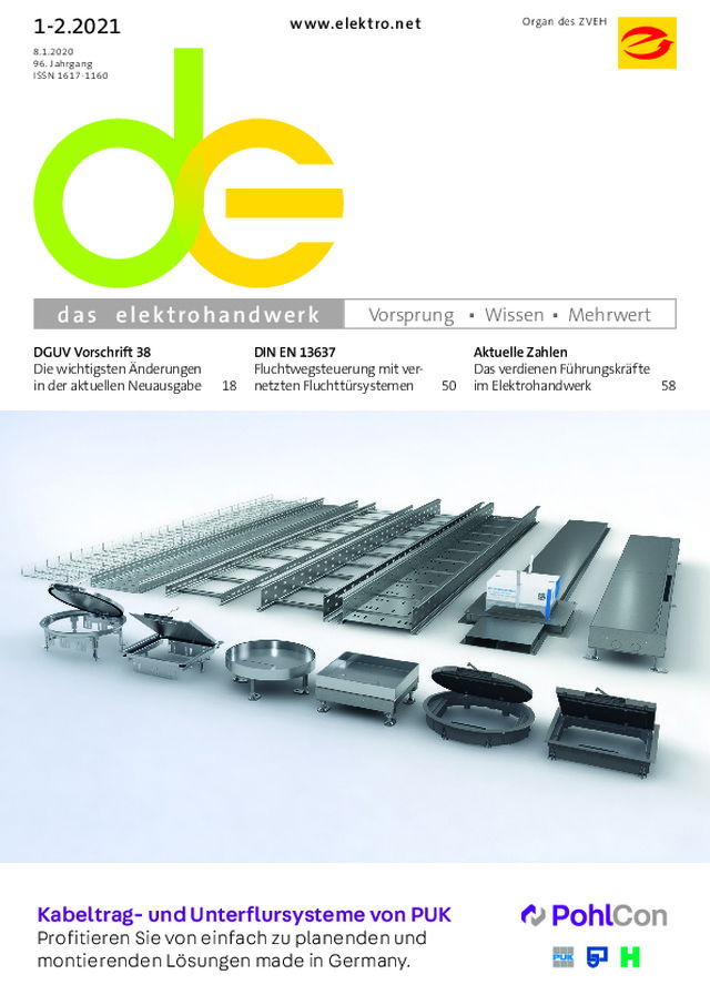 Normgerechte Verlegung von Energie und Datenleitungen in Kabelkanälen