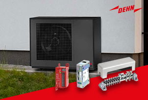 DEHN informiert: Komponenten einer Wärmepumpe wirksam vor Überspannungen schützen