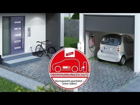 Überspannungsschutz für die Ladeinfrastruktur im Einfamilienhaus – Wallbox sicher geschützt