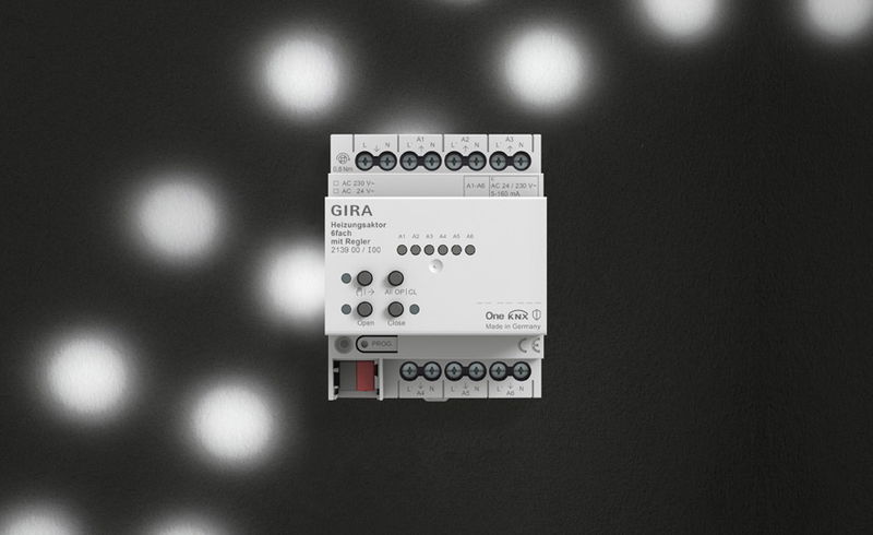 Jetzt lieferbar - KNX Heizungsaktor 6fach mit Regler.