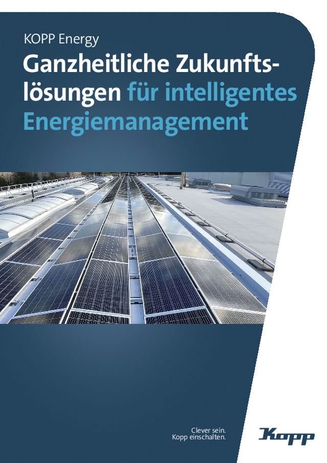 Ganzheitliche Zukunftslösungen für intelligentes Energiemanagement KOPP Energy