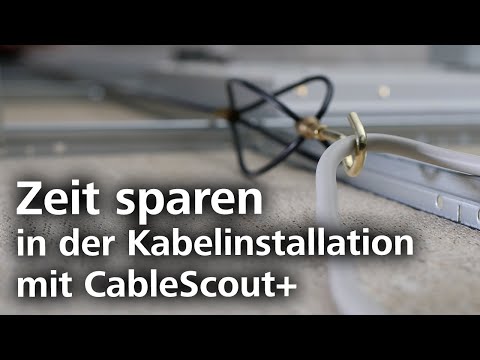 Kabeleinziehhilfe CableScout+: Sparen Sie Zeit in der Kabelinstallation