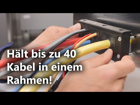 Wie wird die VarioPlate zur Kabeldurchführung genutzt?