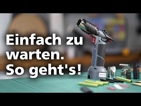 Kabellose Heißluftpistole CHG900 - einfache und werkzeuglose Wartung.