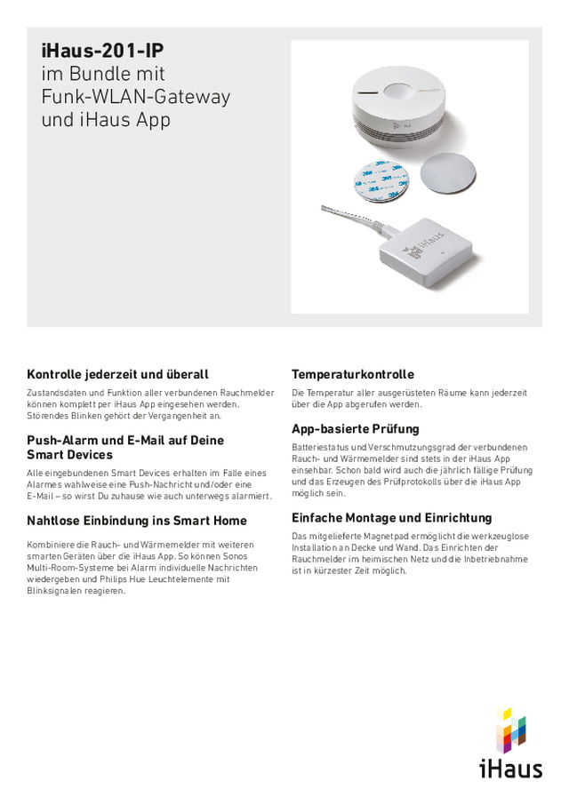 iHaus-201-IP Datenblatt