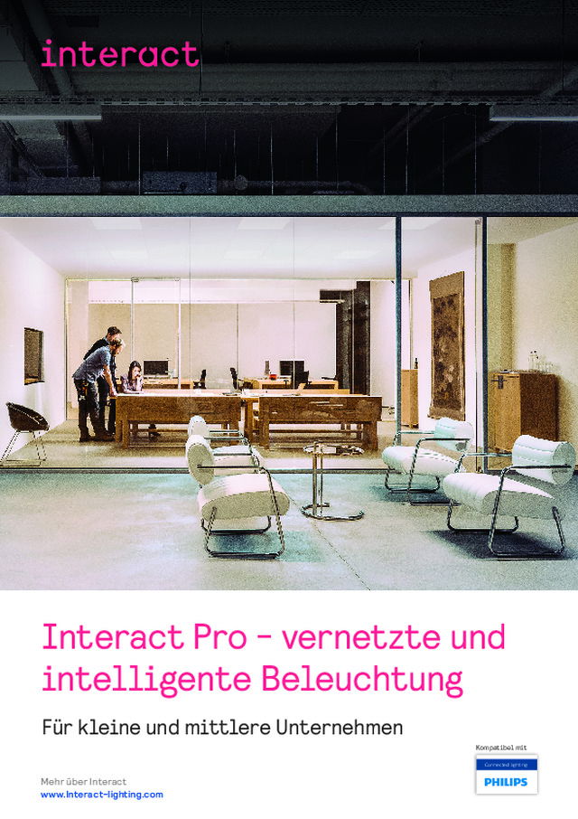 Interact Pro - vernetzte und intelligente Beleuchtung