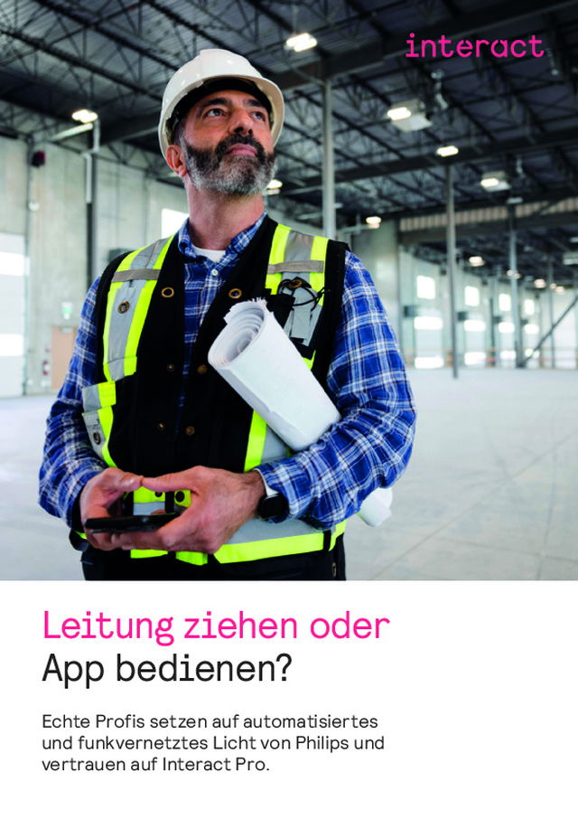 Vernetzte Beleuchtung mit Interact Pro