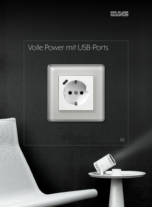 JUNG Steckdosen und Ladegeräte mit USB-Anschluss