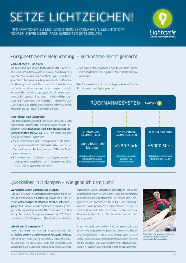 Wissenswertes rund um die fachgerechte Entsorgung von Altlampen