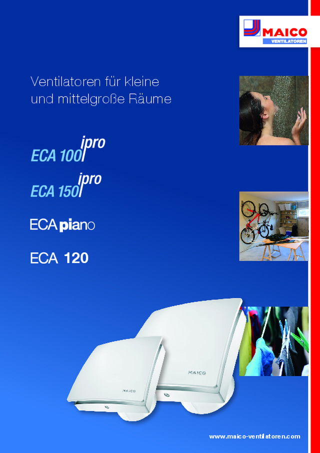 Ventilatoren für kleine und mittelgroße Räume