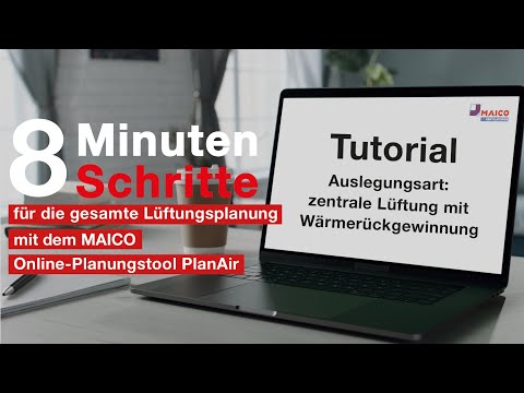 Schritt-für-Schritt-Anleitung für die Auslegungsart zentrale Lüftung mit Wärmerückgewinnung
