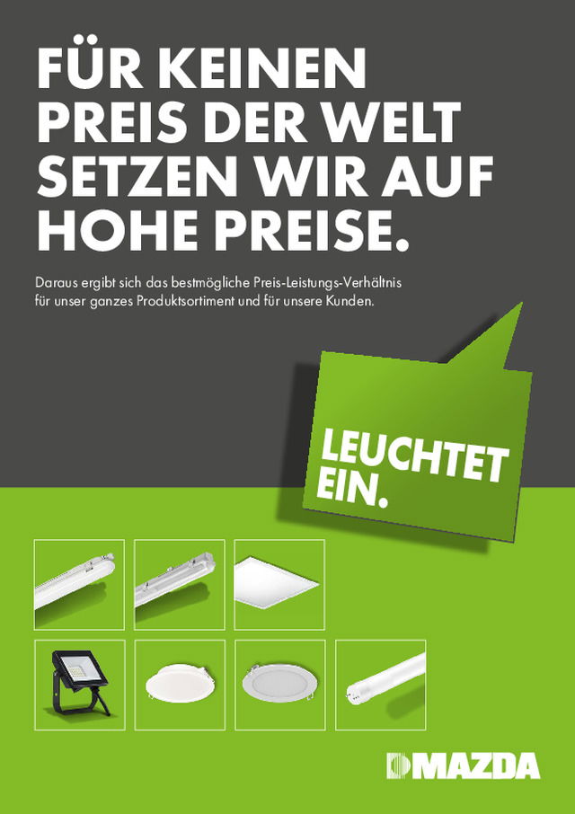 FÜR KEINEN PREIS DER WELT SETZEN WIR AUF HOHE PREISE.