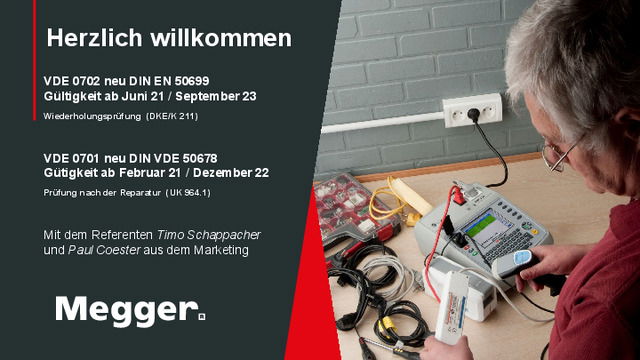 Wiederholungsprüfung für elektrische Geräte - Deutsche Fassung EN50699:2020 (VDE0702)