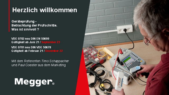 Geräteprüfung -Betrachtung der Prüfschritte.