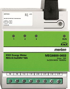 Merten KNX Energiezähler: hohe Präzision und niedrige Verbräuche