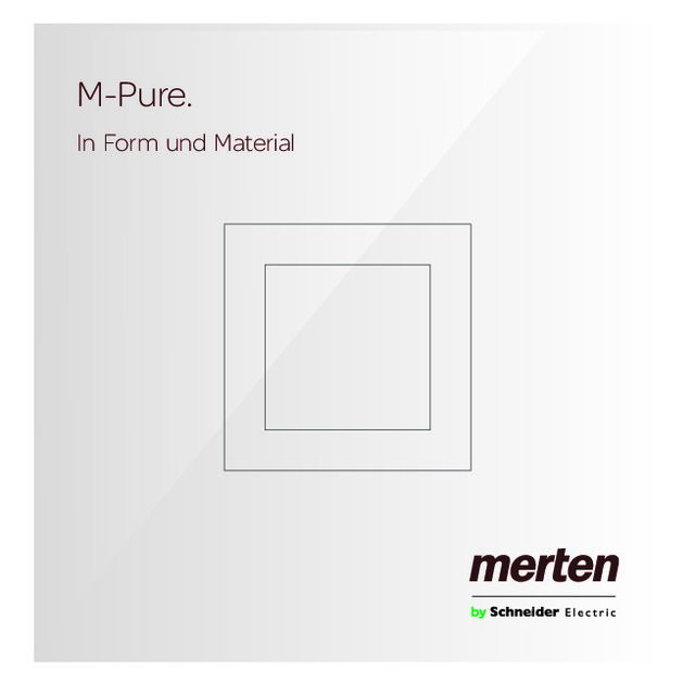 Merten - M-Pure - In Form und Material 2018