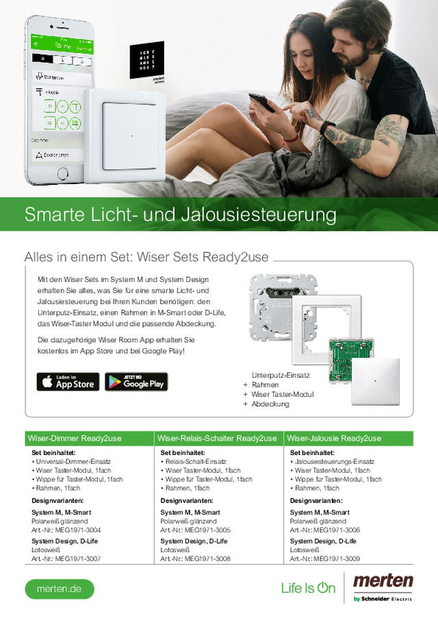 Smarte Licht- und Jalousiesteuerung