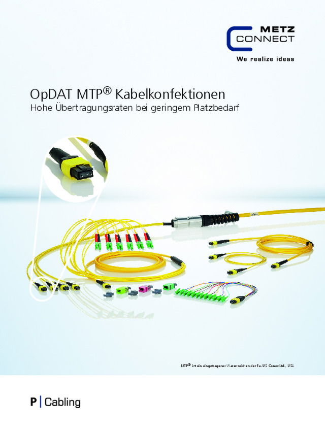 OpDAT MTP® Kabelkonfektionen