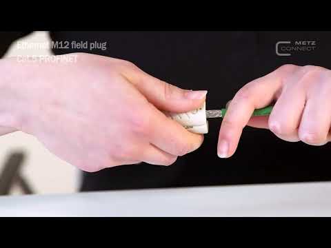 Montagefilm | Ethernet M12 field plug Cat 5 PROFINET