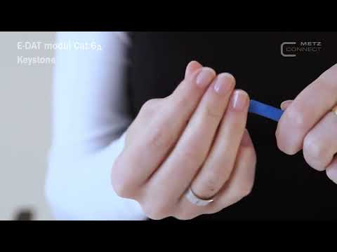 Montagefilm | E-DAT Modul Cat 6A Keystone