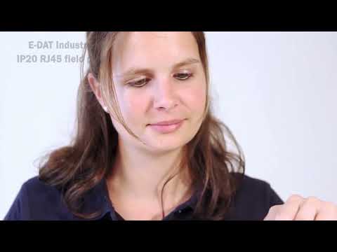 Montagefilm | E-DAT Industry IP20 RJ45 field plug