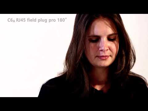 Montagefilm | C6A RJ45 field plug pro 180°